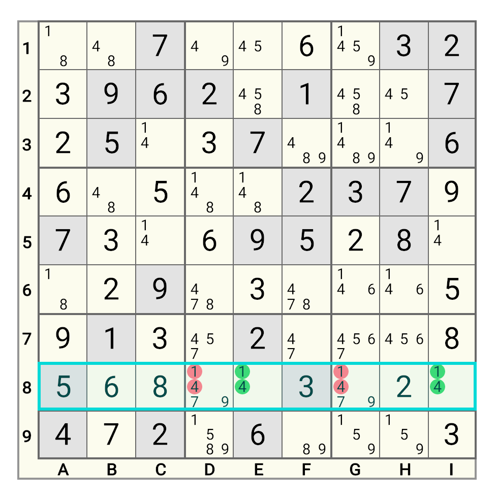 Naked Pair Example 2